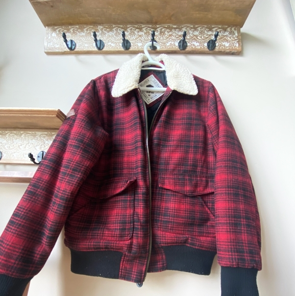 Other - Plaid bomber jacket M